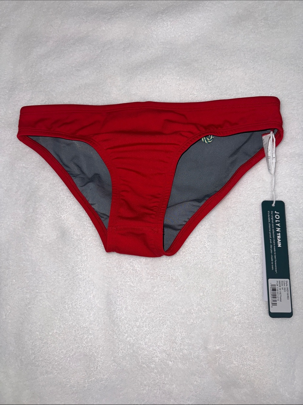 XS Jolyn Red Swim Bikini Bottoms